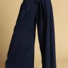 Navy Blue Linen Palazzo Pants, Wide Leg Summer Trousers, Custom, Xiaolizi 0471# - Etsy KIALUNA Celana Chino Cewek Premium Slimfit
