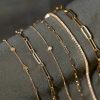 KIALUNA Gelang Minimalis Gold Anti Karat