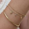 KIALUNA Gelang Minimalis Gold Anti Karat
